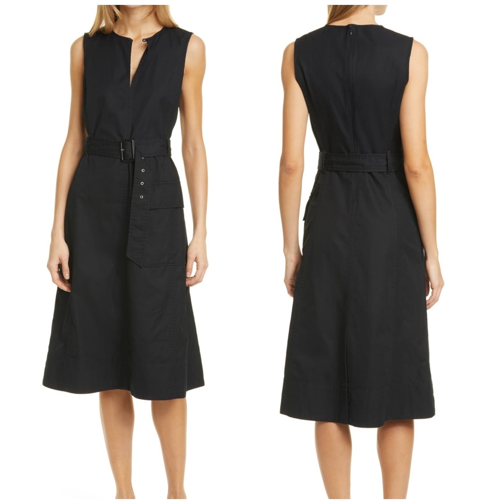 Polo Ralph Lauren black bevlry belted dress